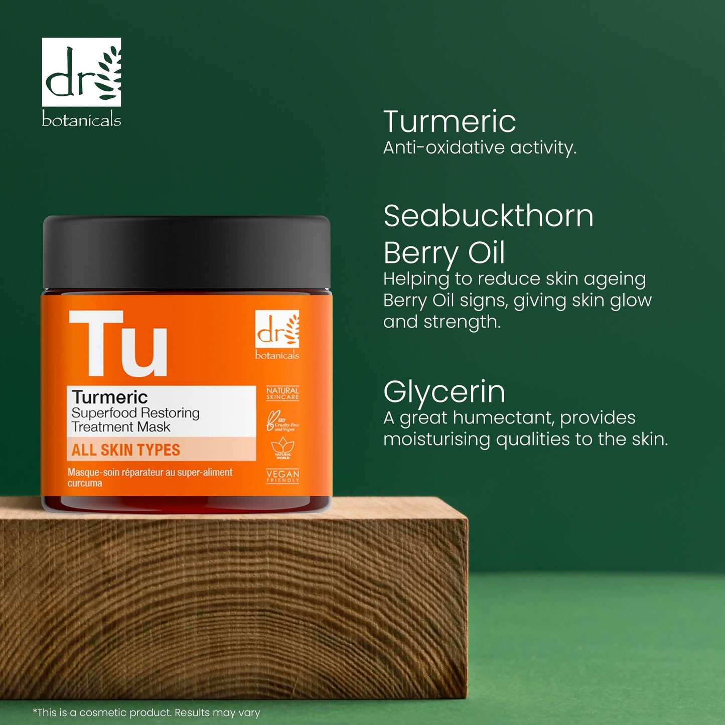 RDB088 Dr Botanicals Turmeric Superfood Restoring Treatment Mask 60ml