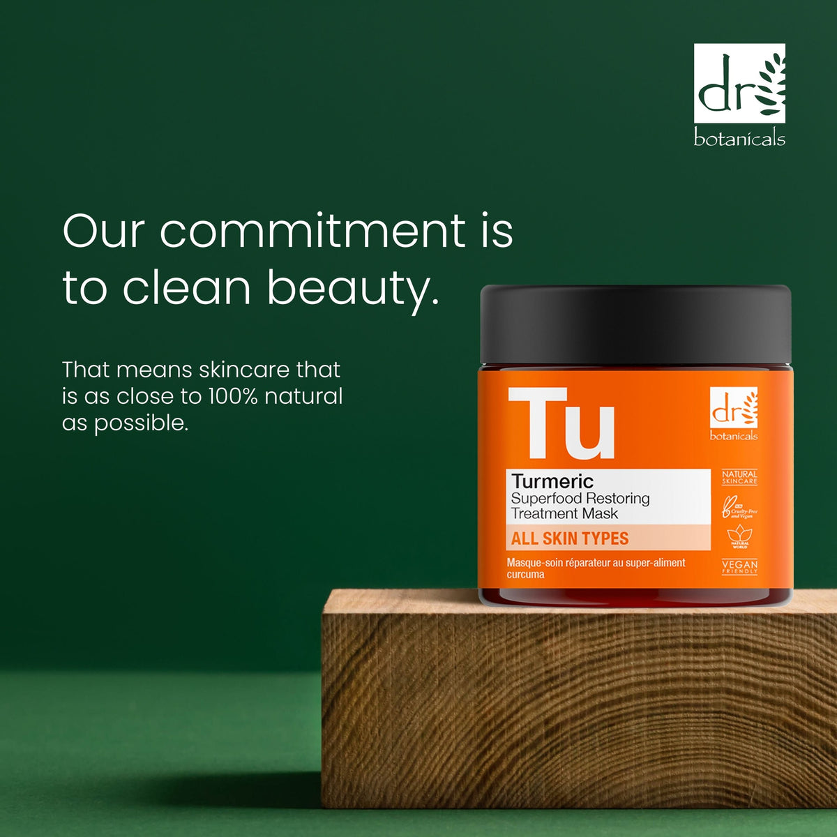 RDB088 Dr Botanicals Turmeric Superfood Restoring Treatment Mask 60ml