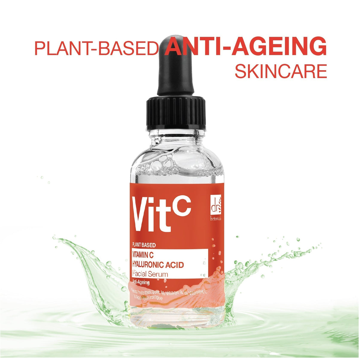 RDB524 Dr Botanicals Vitamin C 5% & Hyaluronic Acid 2% Hydrating Facial Serum 30ml