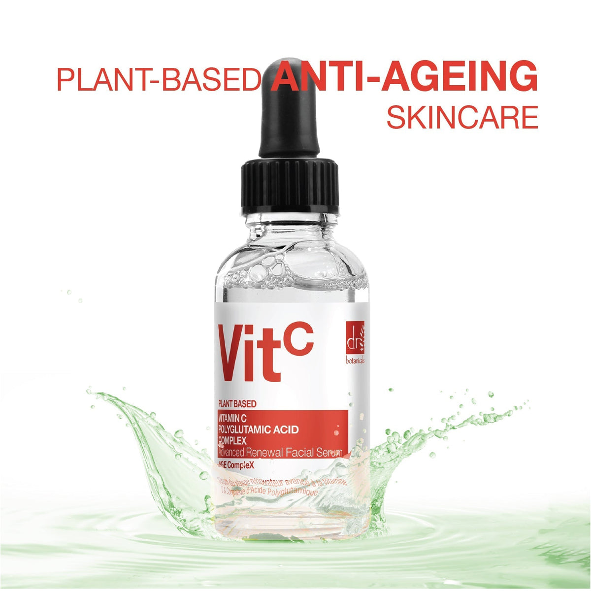 RDB525 Dr Botanicals Vitamin C 3% & Polyglutamic Acid Complex 1% & Brightening Facial Serum 30ml