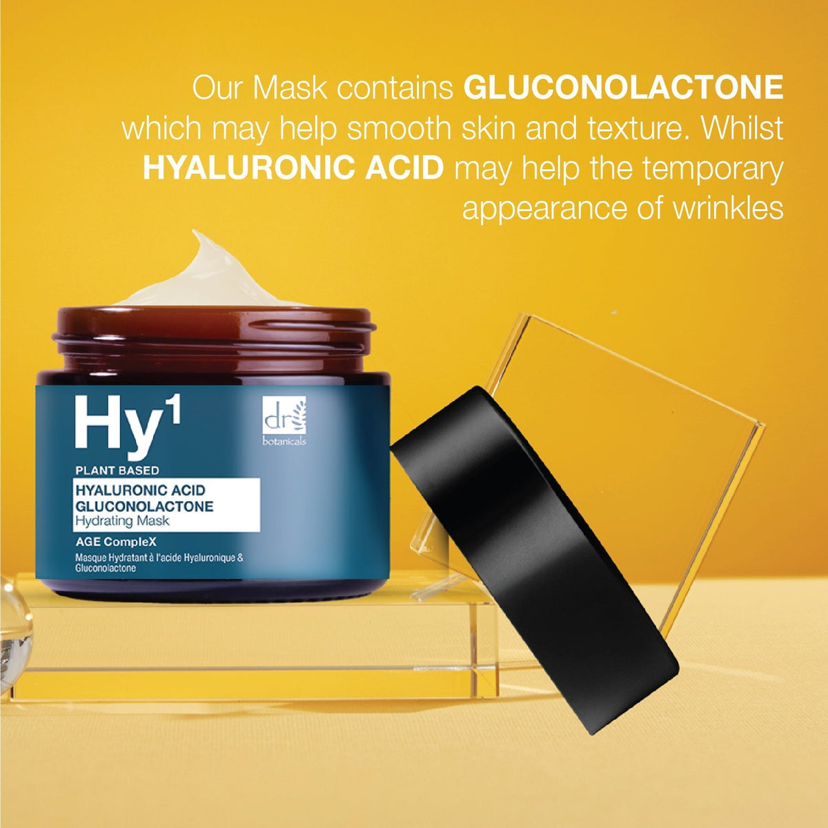 RDB523 Dr Botanicals Hyaluronic Acid 1% & Gluconolactone Mask 60ml