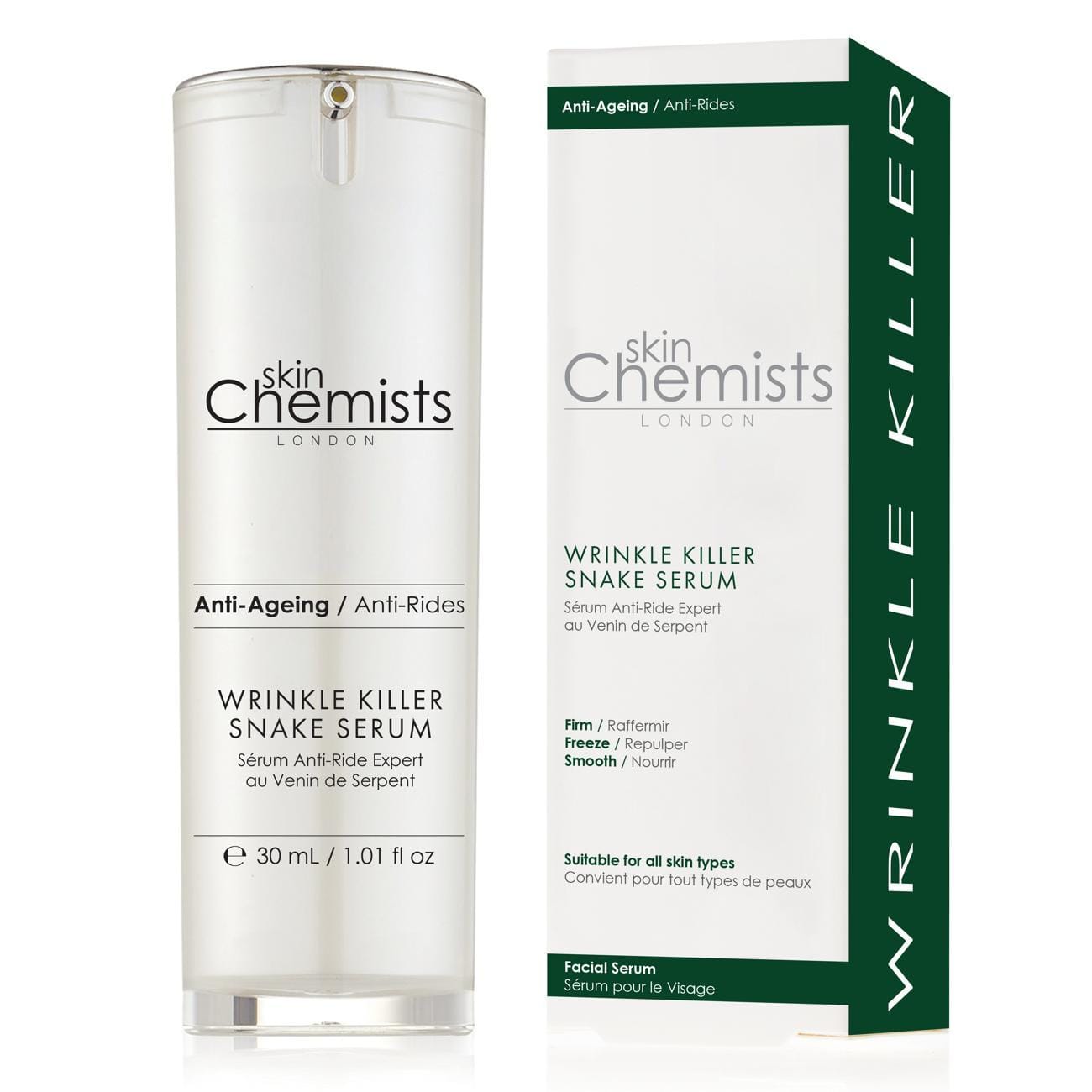 RSC002 skinChemists Wrinkle Killer Snake Serum 30ml