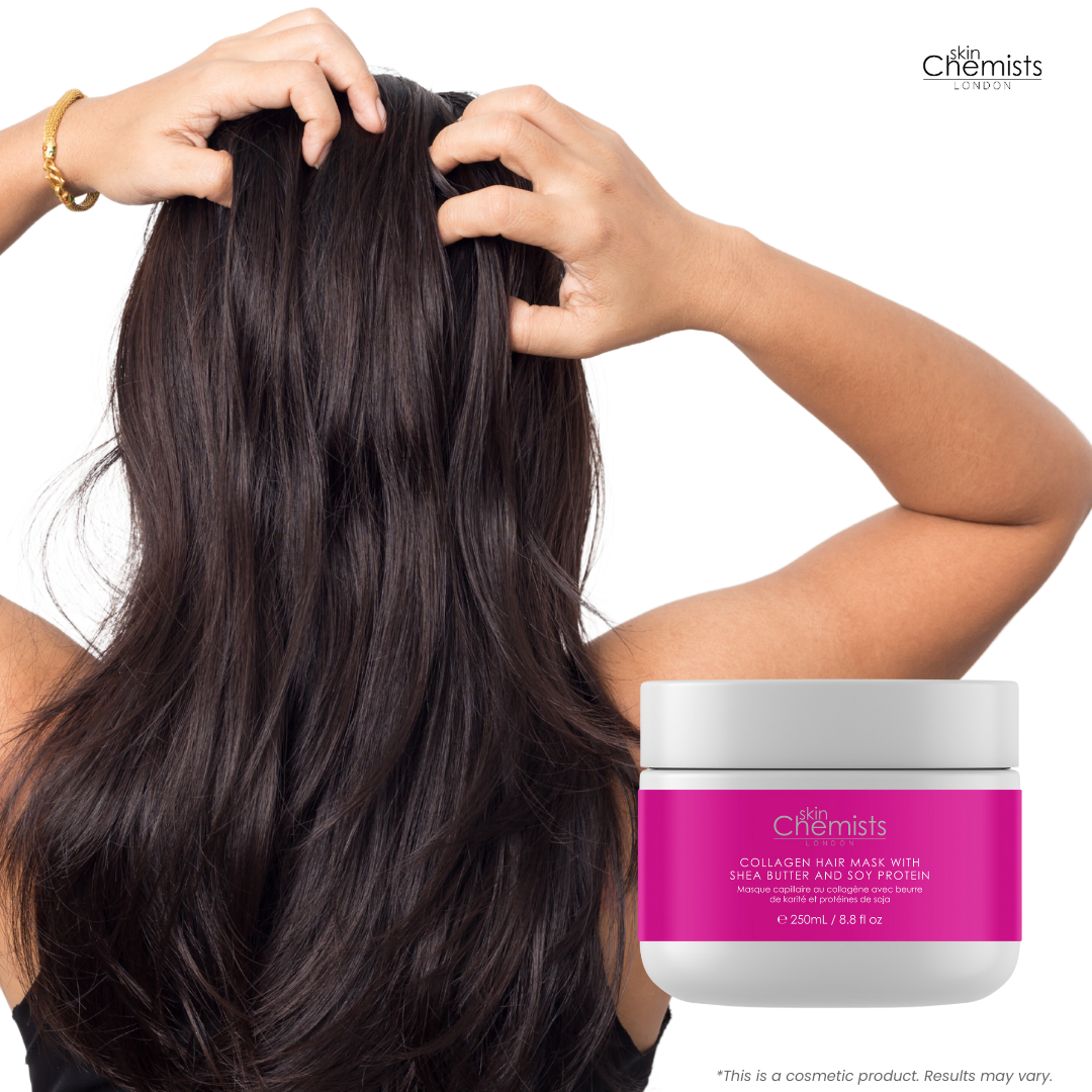 skinChemists Collagen Hair Mask with Shea Butter & Soy Protein 250ml