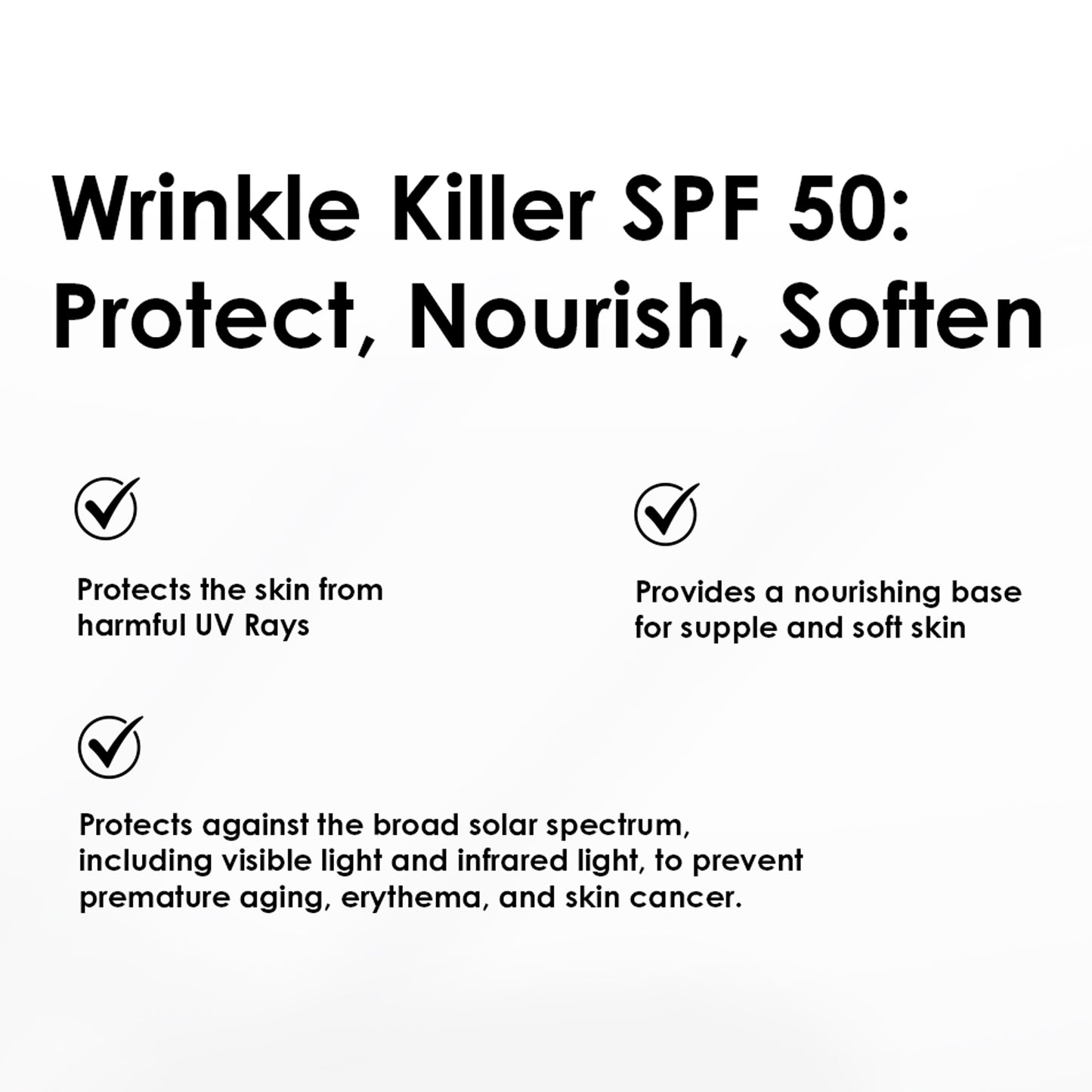 skinChemists Wrinkle Killer Sun Protection Day Moisturiser SPF 50 60ml
