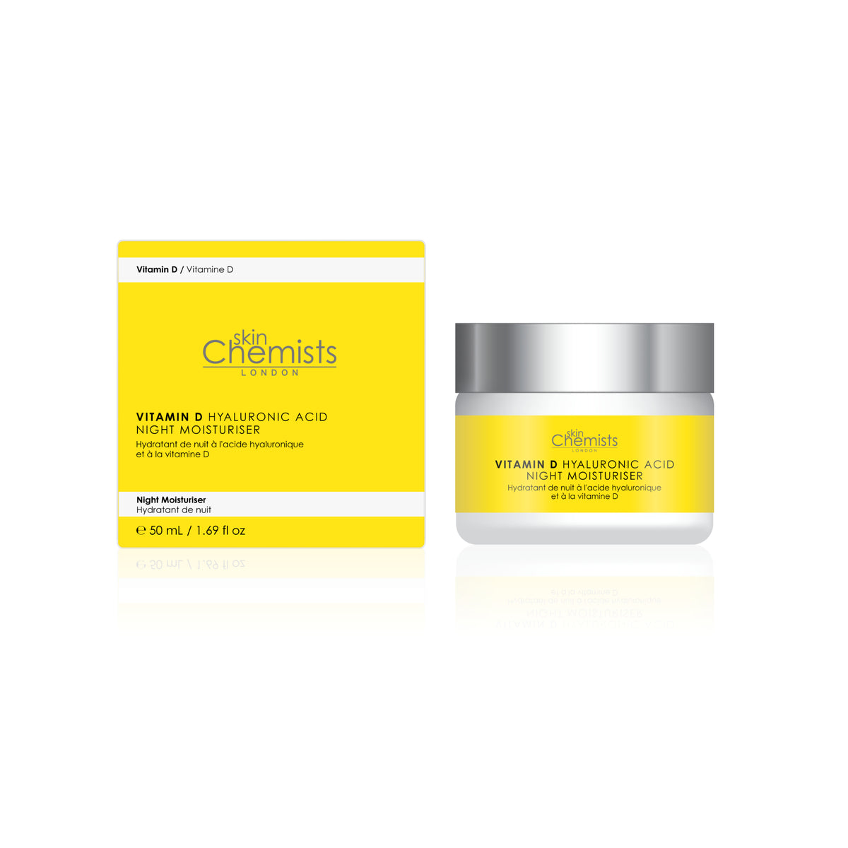 skinChemists Vitamin D Hyaluronic Acid Night Moisturiser 50ml