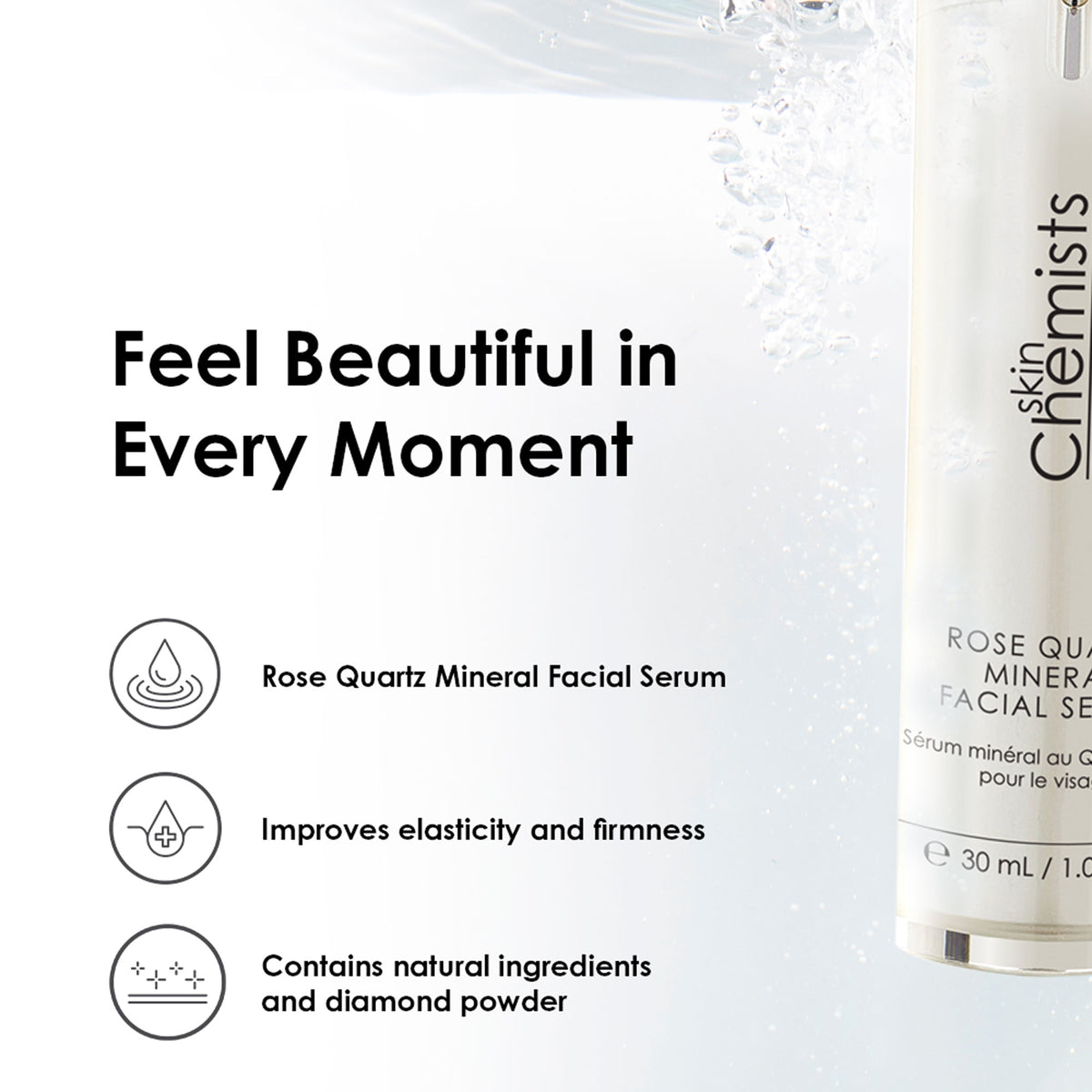 skinChemists Rose Quartz Mineral Facial Serum 30ml