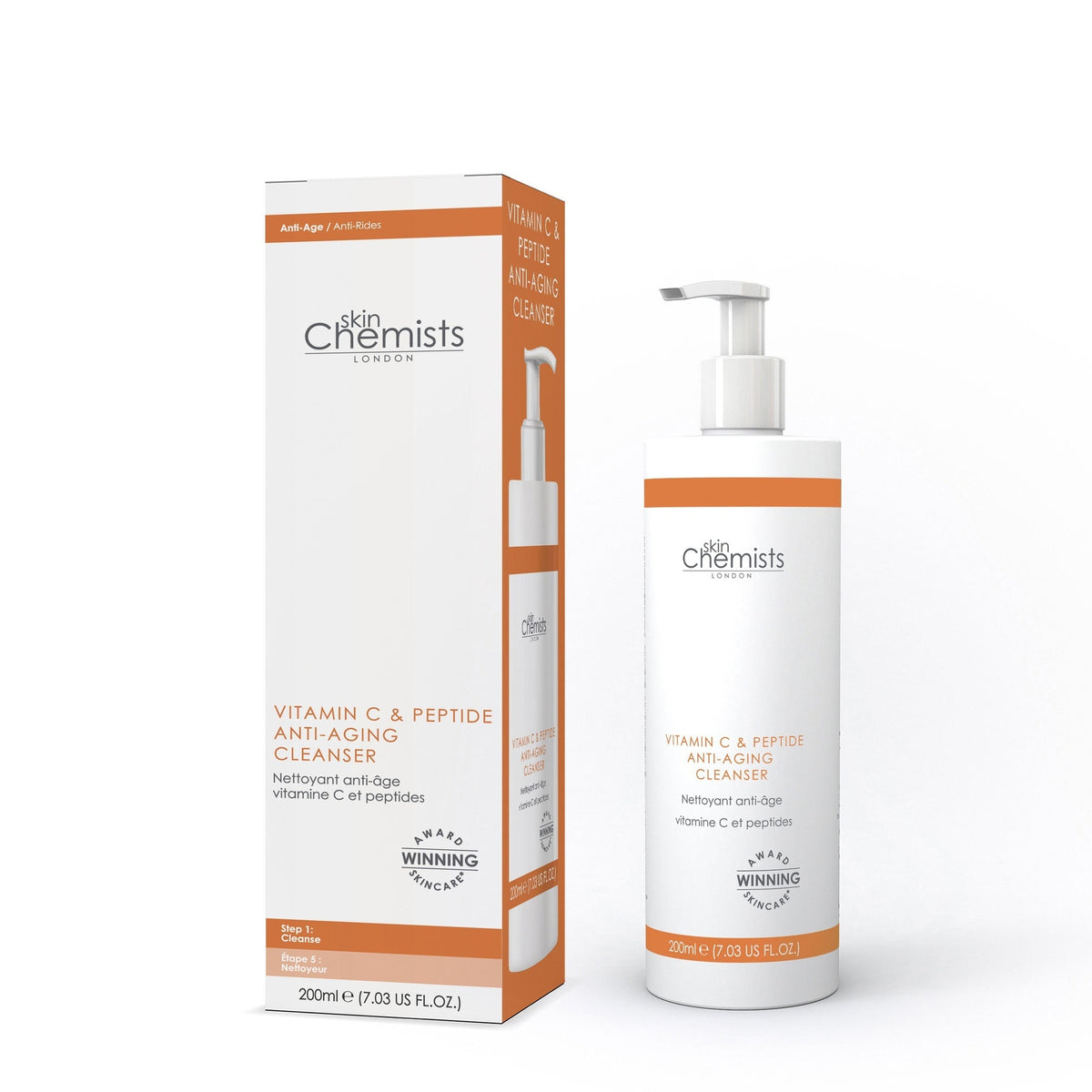 SC727 skinChemists Vitamin C & Peptide Cleanser 200ml