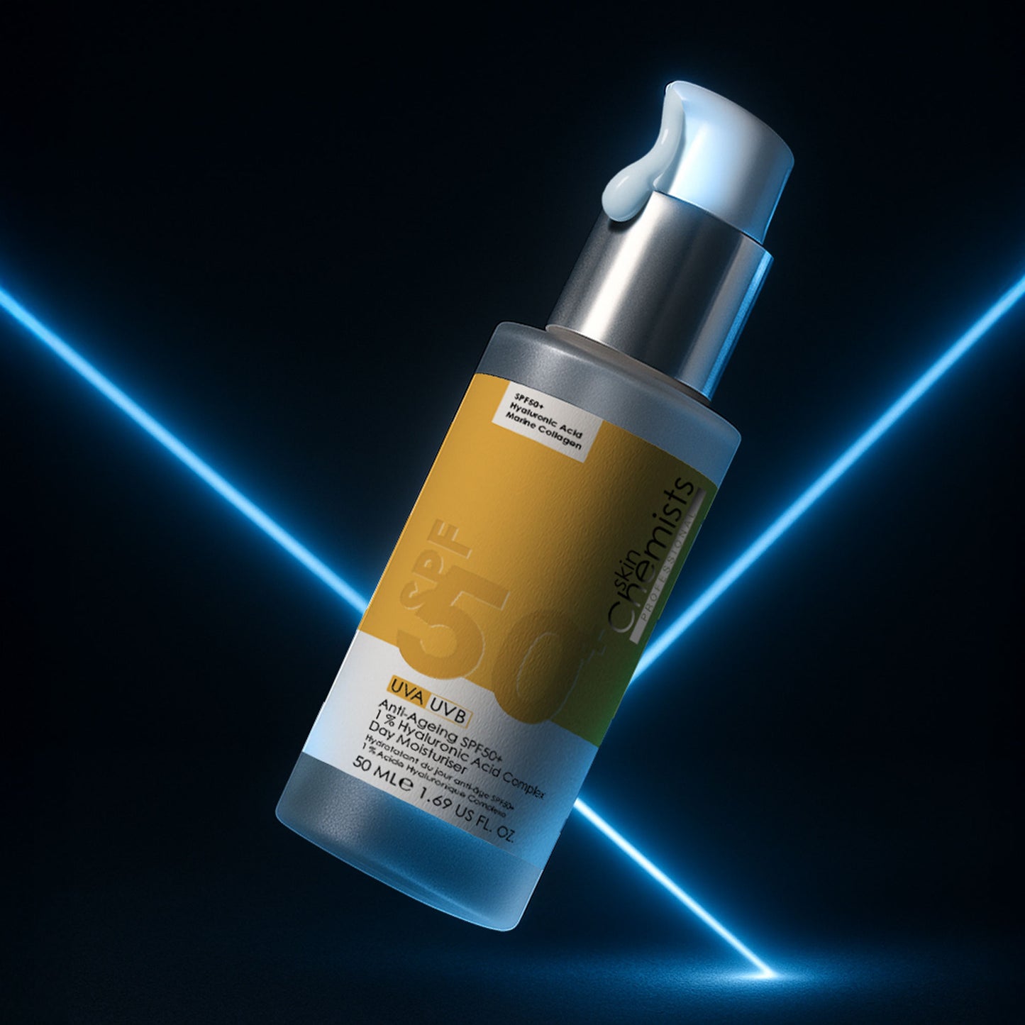 skinChemists Anti-Ageing SPF 50 1% Hyaluronic Acid Day Moisturiser 50ml