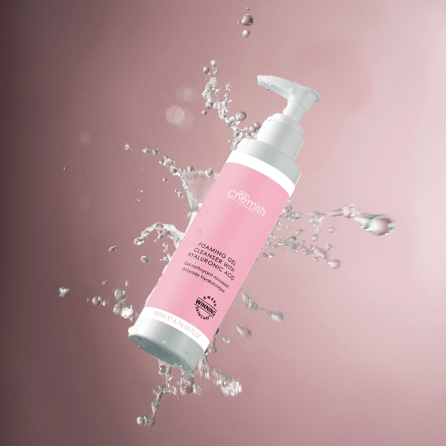 SC893 skinChemists Foaming Gel Cleanser with Hyaluronic Acid 200ml