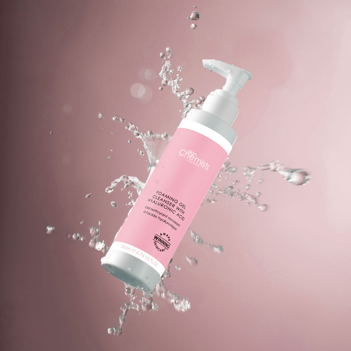SC893 skinChemists Foaming Gel Cleanser with Hyaluronic Acid 200ml