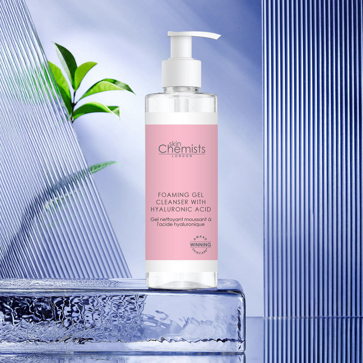 SC893 skinChemists Foaming Gel Cleanser with Hyaluronic Acid 200ml