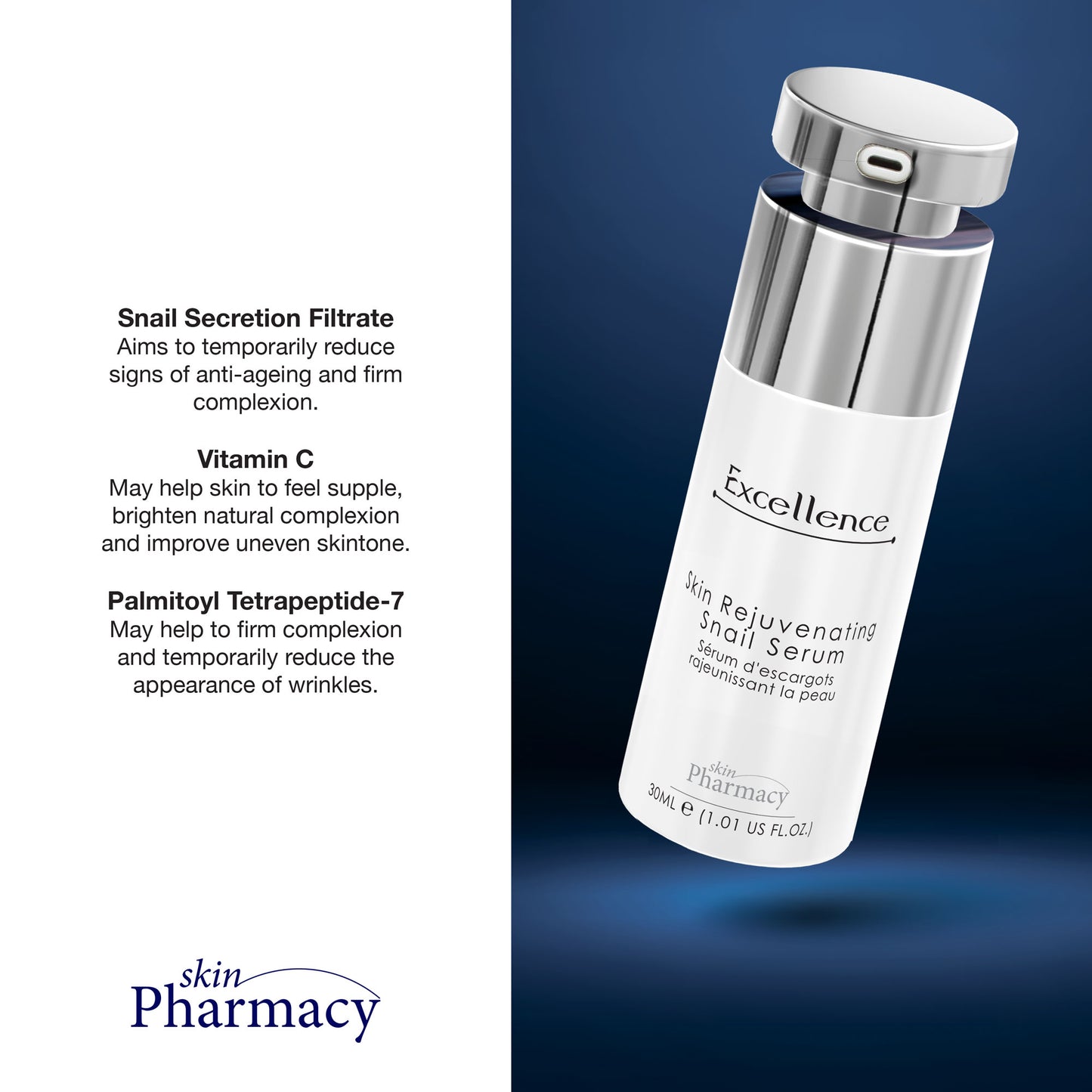 skinPharmacy Excellence Skin Repairing Snail Serum 30ml