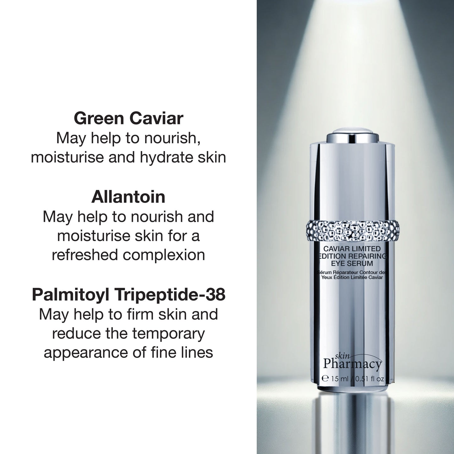 skinPharmacy Caviar Anti-Ageing Repairing Eye Serum 15ml Twin Value Savings Pack