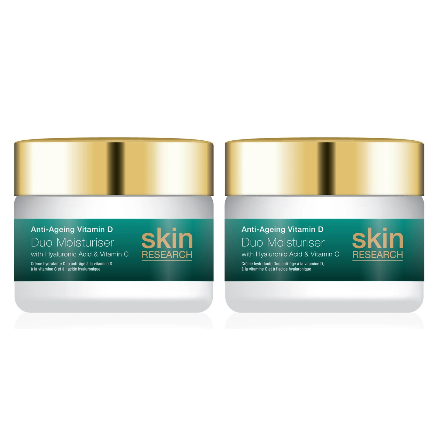 Skin Research Anti-Aging Vitamin D with Hyaluronic Acid & Vitamin C Duo Moisturizer 50ml