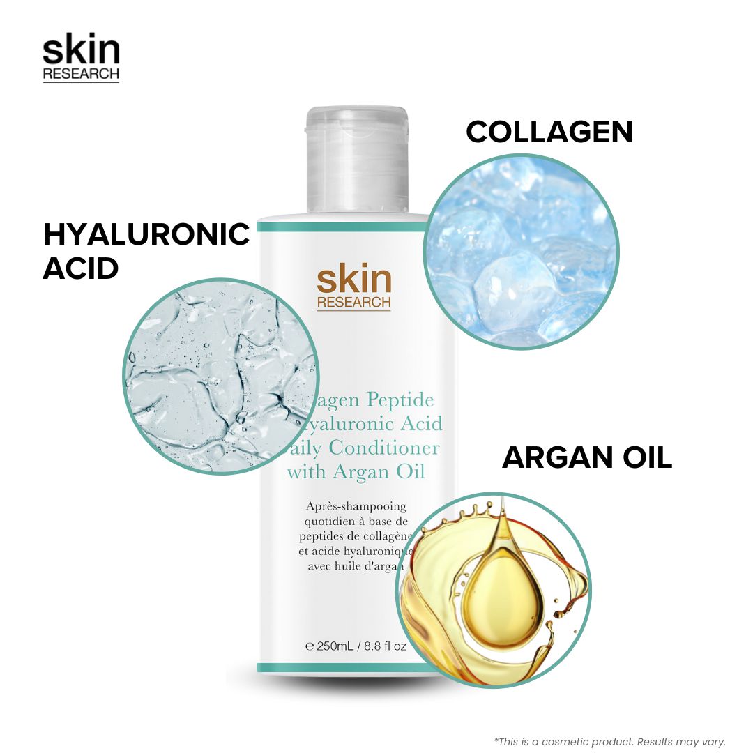 SR071 Skin Research Collagen Peptide & Hyaluronic Acid Daily Conditioner with Argan Oil 250ml