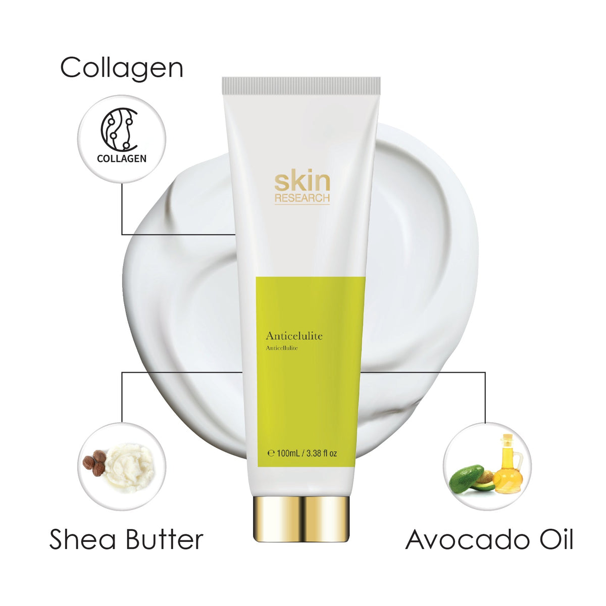 SR107 Skin Research Anti-Cellulite Cream 100ml