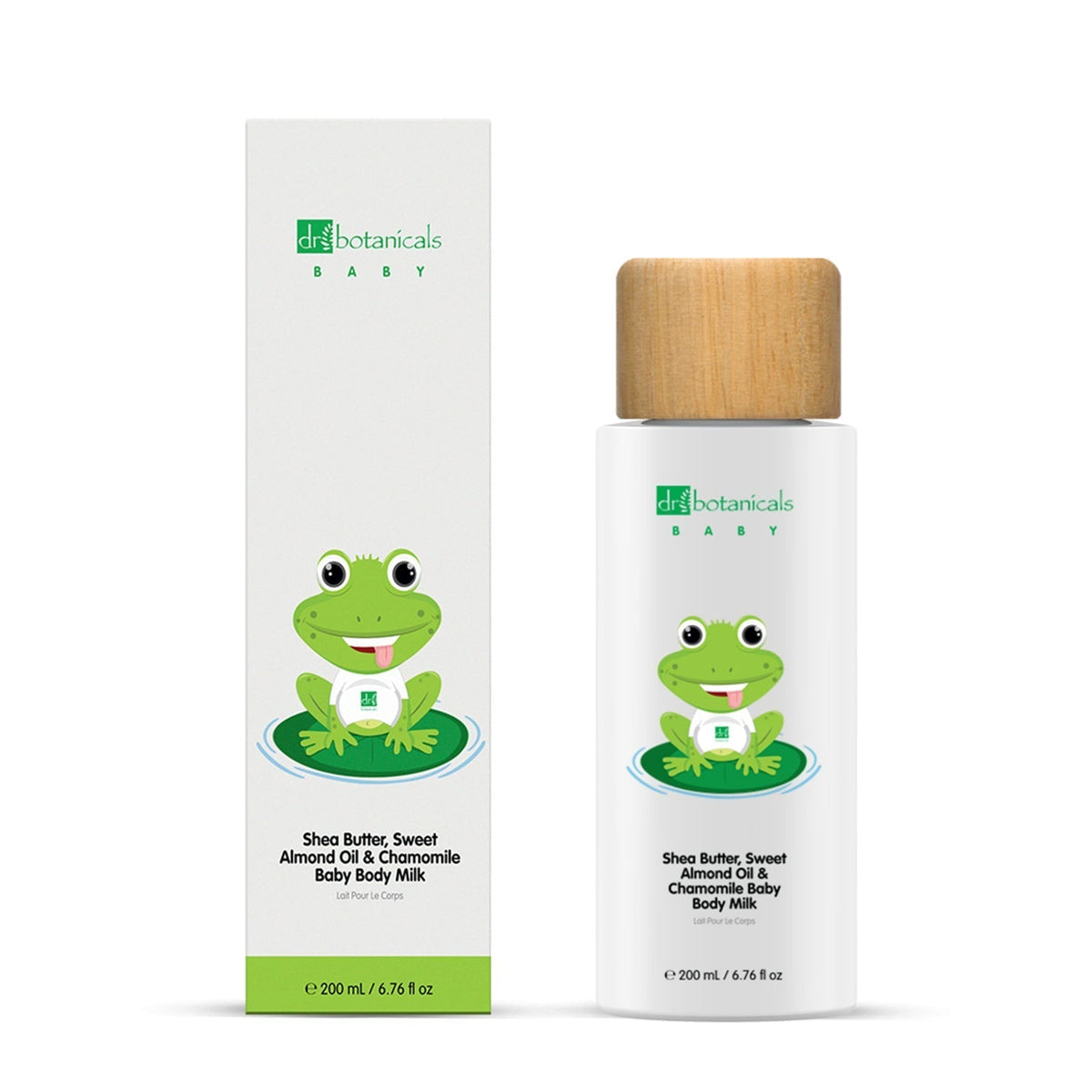 Dr Botanicals Sweet Almond Oil & Chamomile Baby Body Milk 200ml