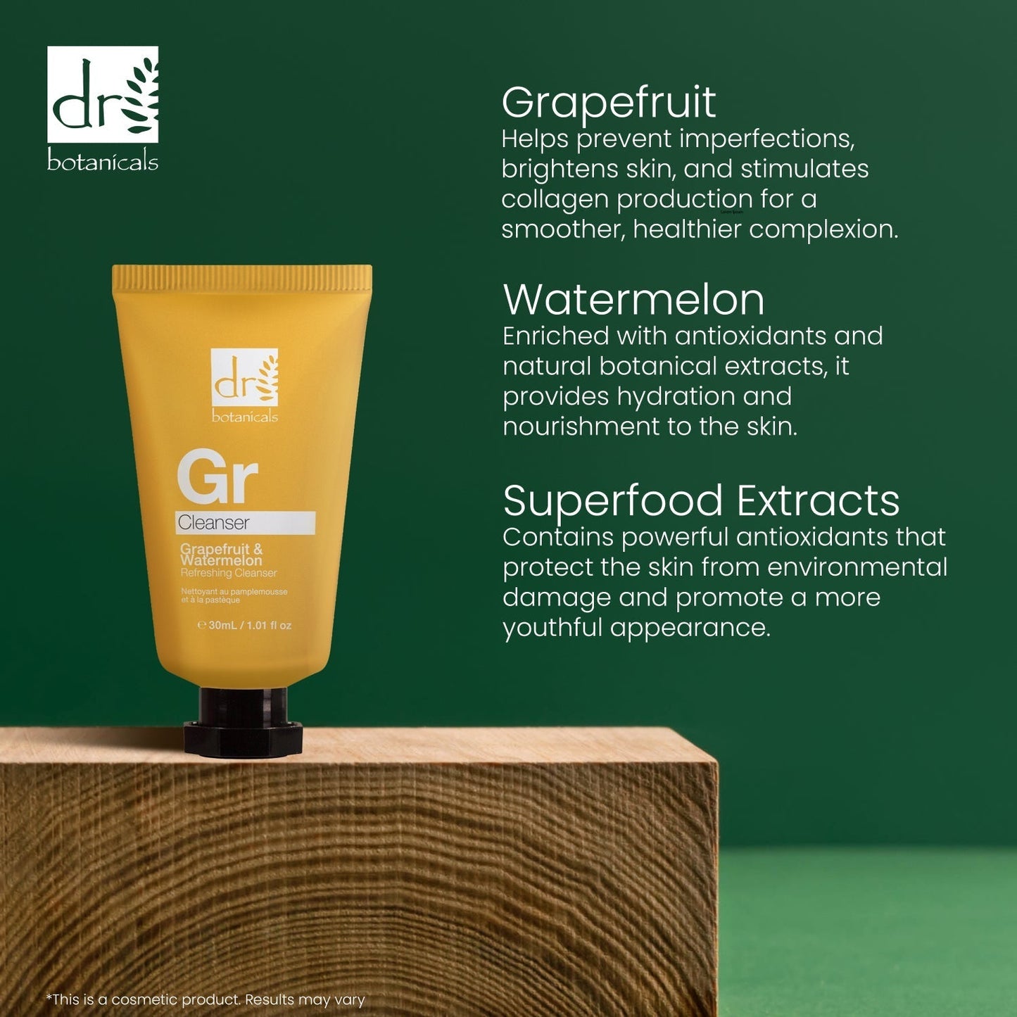 Dr Botanicals Grapefruit & Watermelon Refreshing Cleanser 30ml