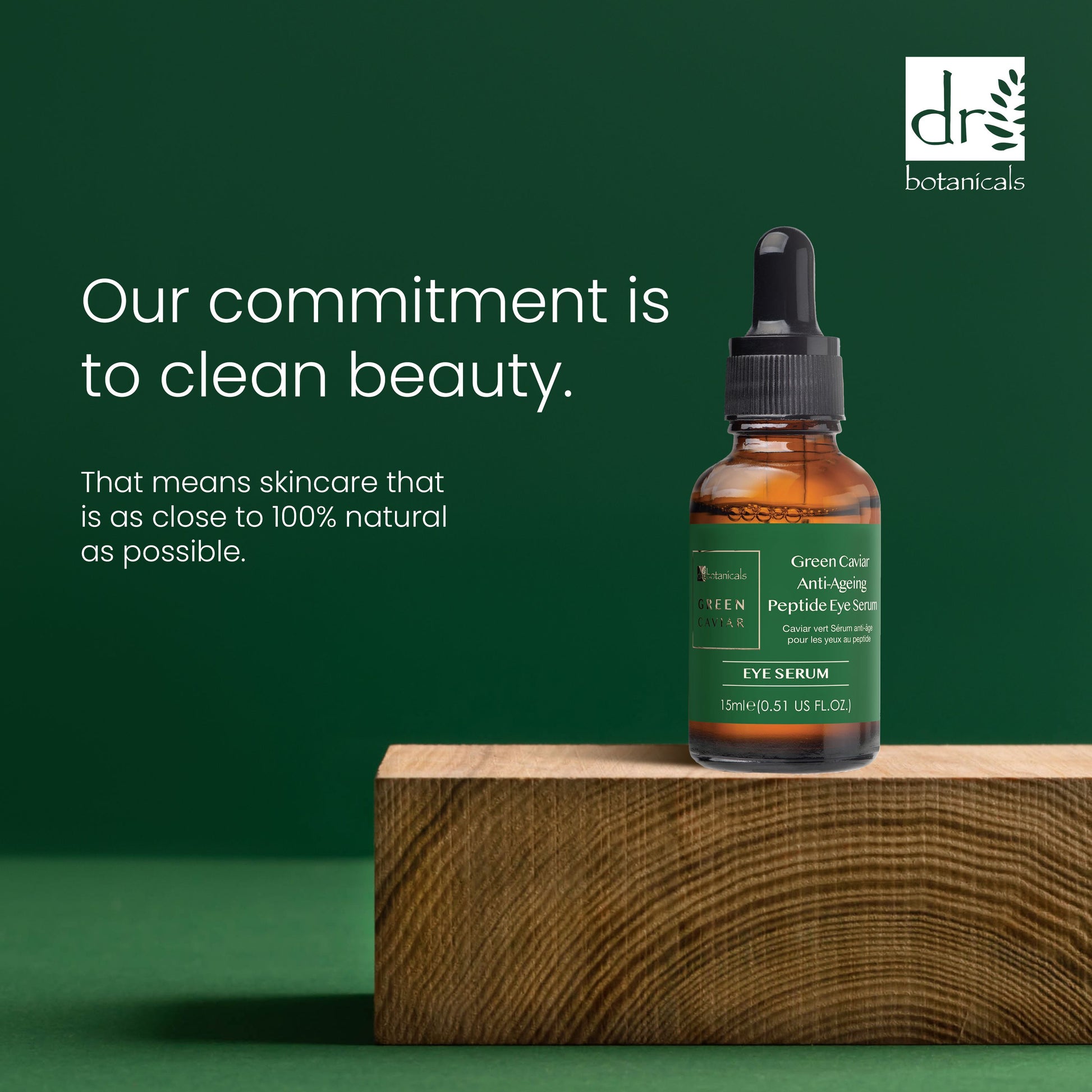 Dr Botanicals Green Caviar Anti-Aging Peptide Eye Serum 15ml
