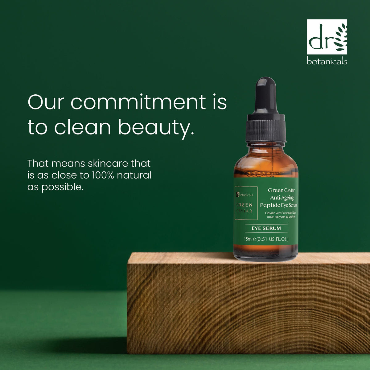 Dr Botanicals Green Caviar Anti-Aging Peptide Eye Serum 15ml