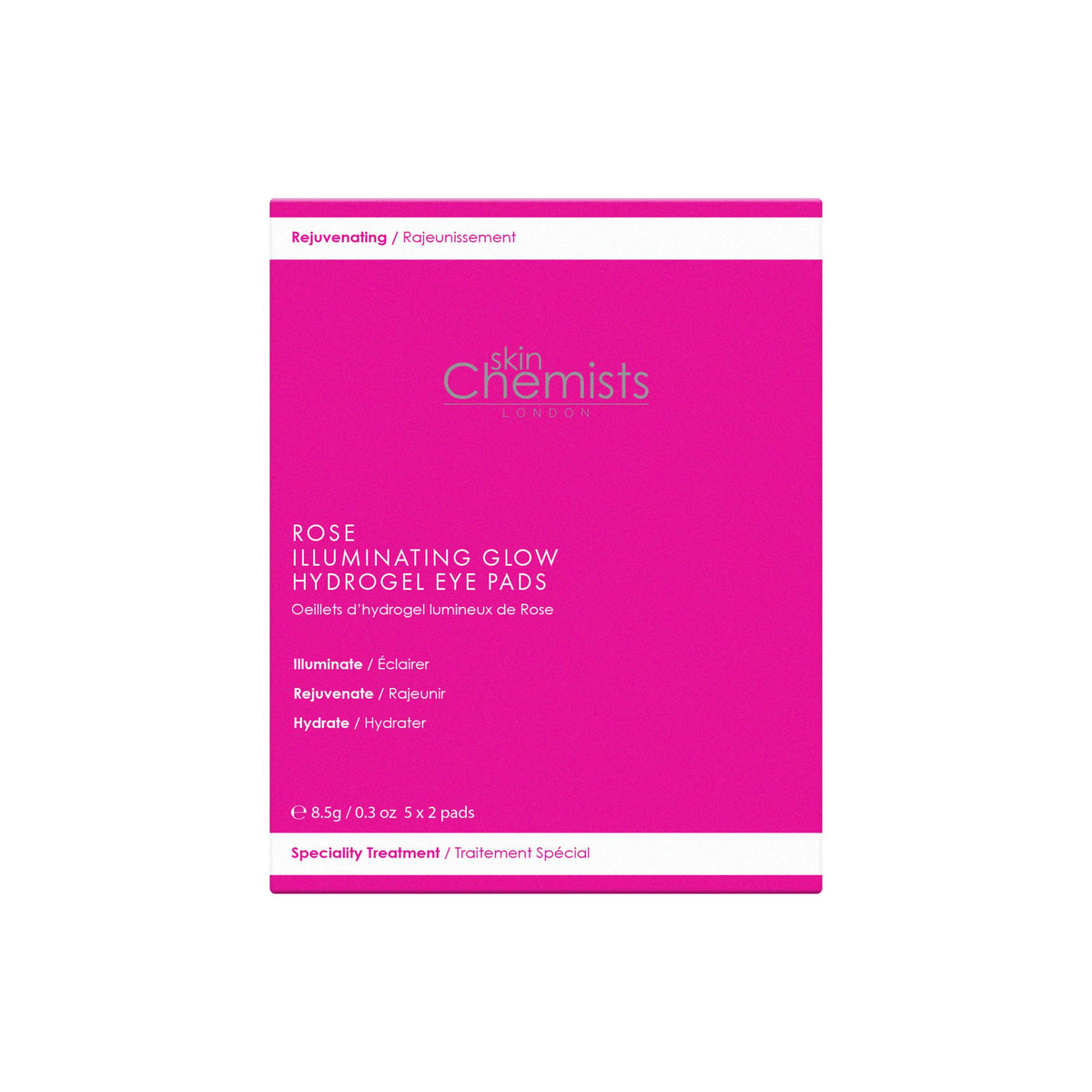 skinChemists Rose Illuminating Glow Hydrogel Eye Pads (5 x 2)