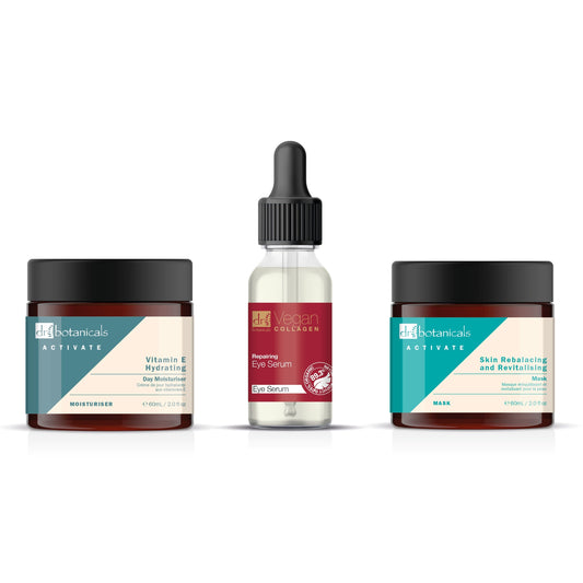 Dr Botanicals Rebalacing + Revitalising Vitamin E Hydrating Morning Kit