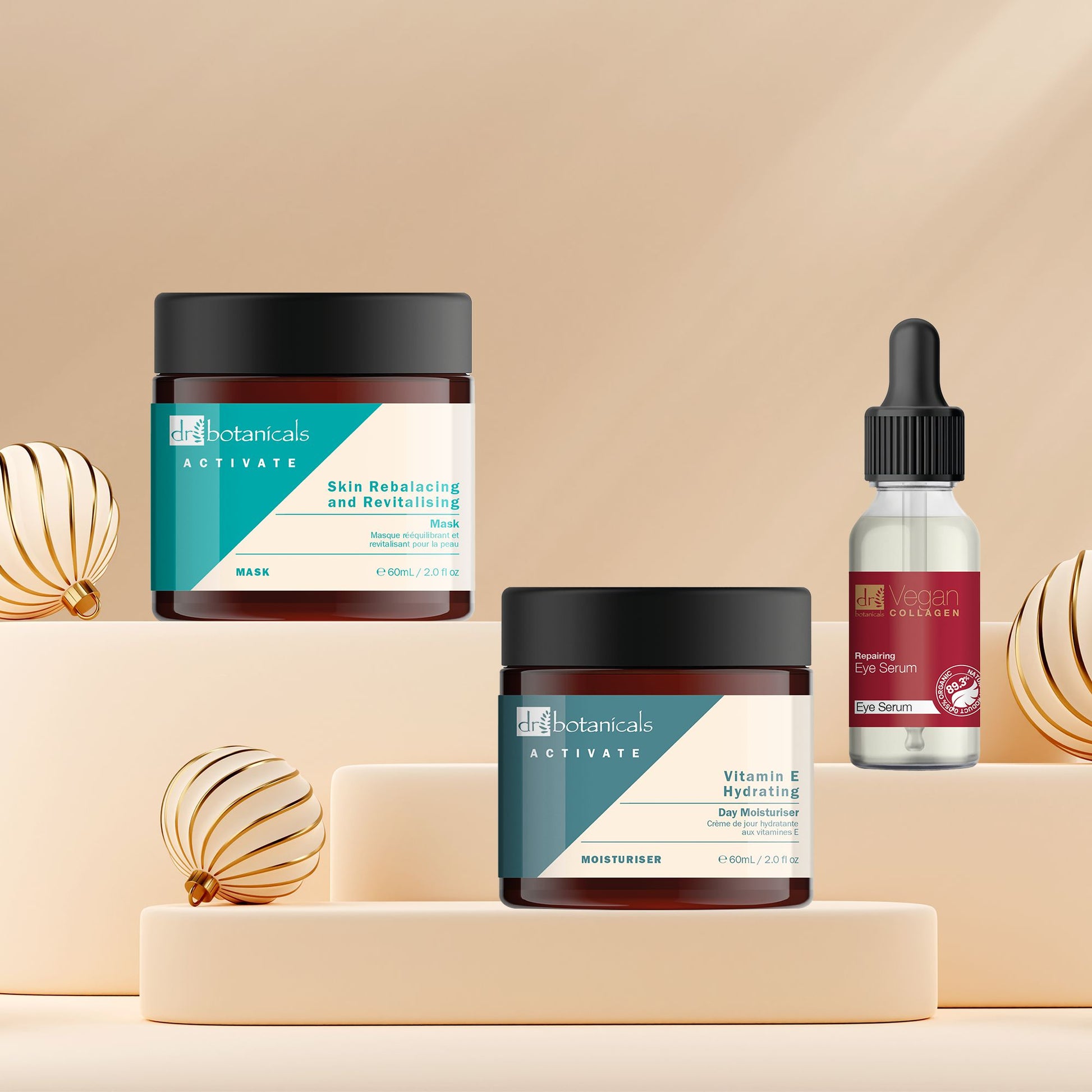 Dr Botanicals Rebalacing + Revitalising Vitamin E Hydrating Morning Kit