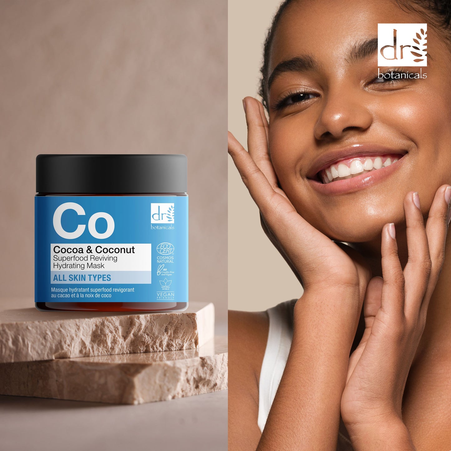 Dr Botanicals Cocoa & Coconut Superfood Reviving Hydrating Mask 60ml