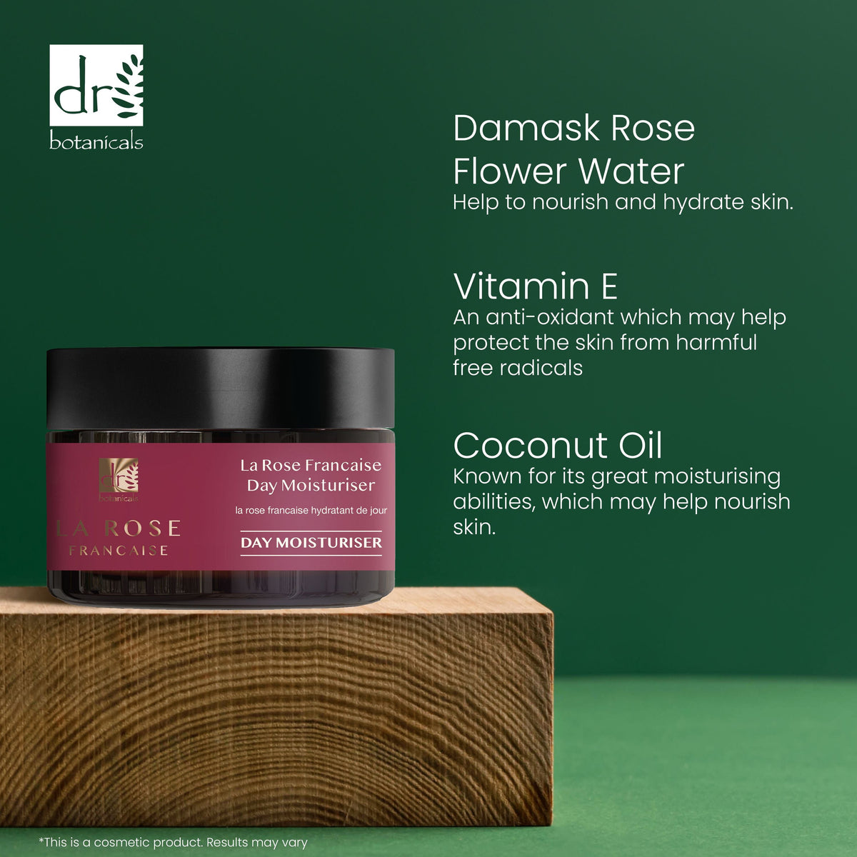 Dr Botanicals La Rose Francaise Day Moisturizer 50ml