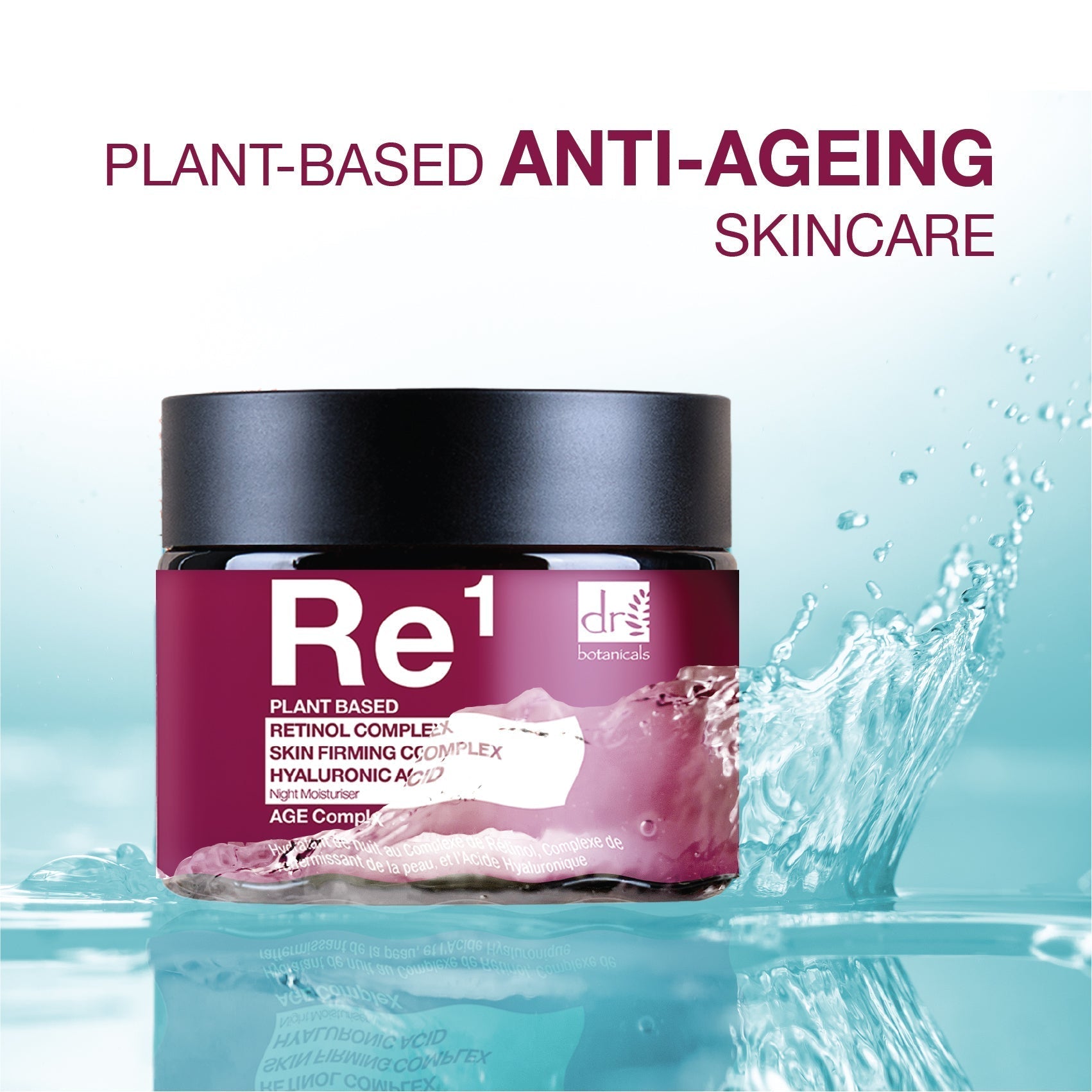 Dr Botanicals Retinol Complex 1%, Skin Firming Complex 1% & Hyaluronic Acid 1% Night Moisturizer 60ml