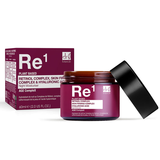 Dr Botanicals Retinol Complex 1%, Skin Firming Complex 1% & Hyaluronic Acid 1% Night Moisturizer 60ml