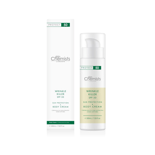 skinChemists Wrinkle Killer Sun Protection Body Cream SPF 50 200ml