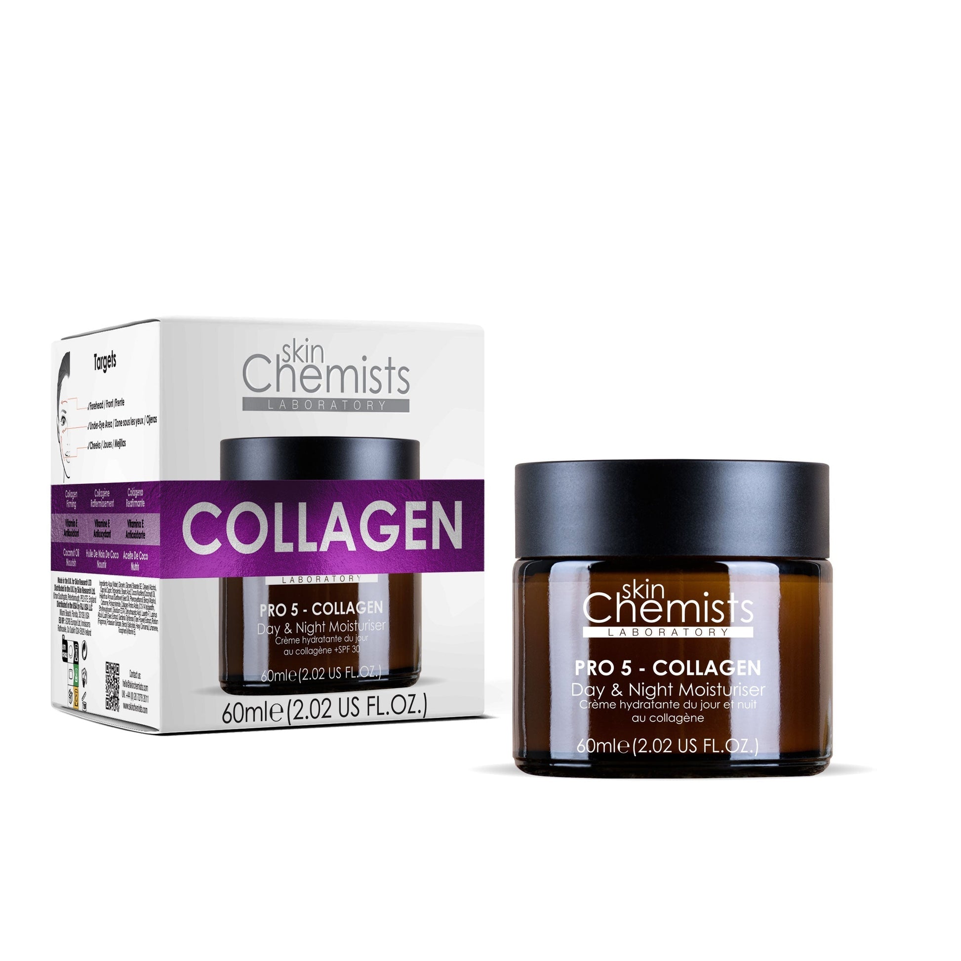 skinChemists Pro-5 Collagen Day & Night Moisturizer 60ml