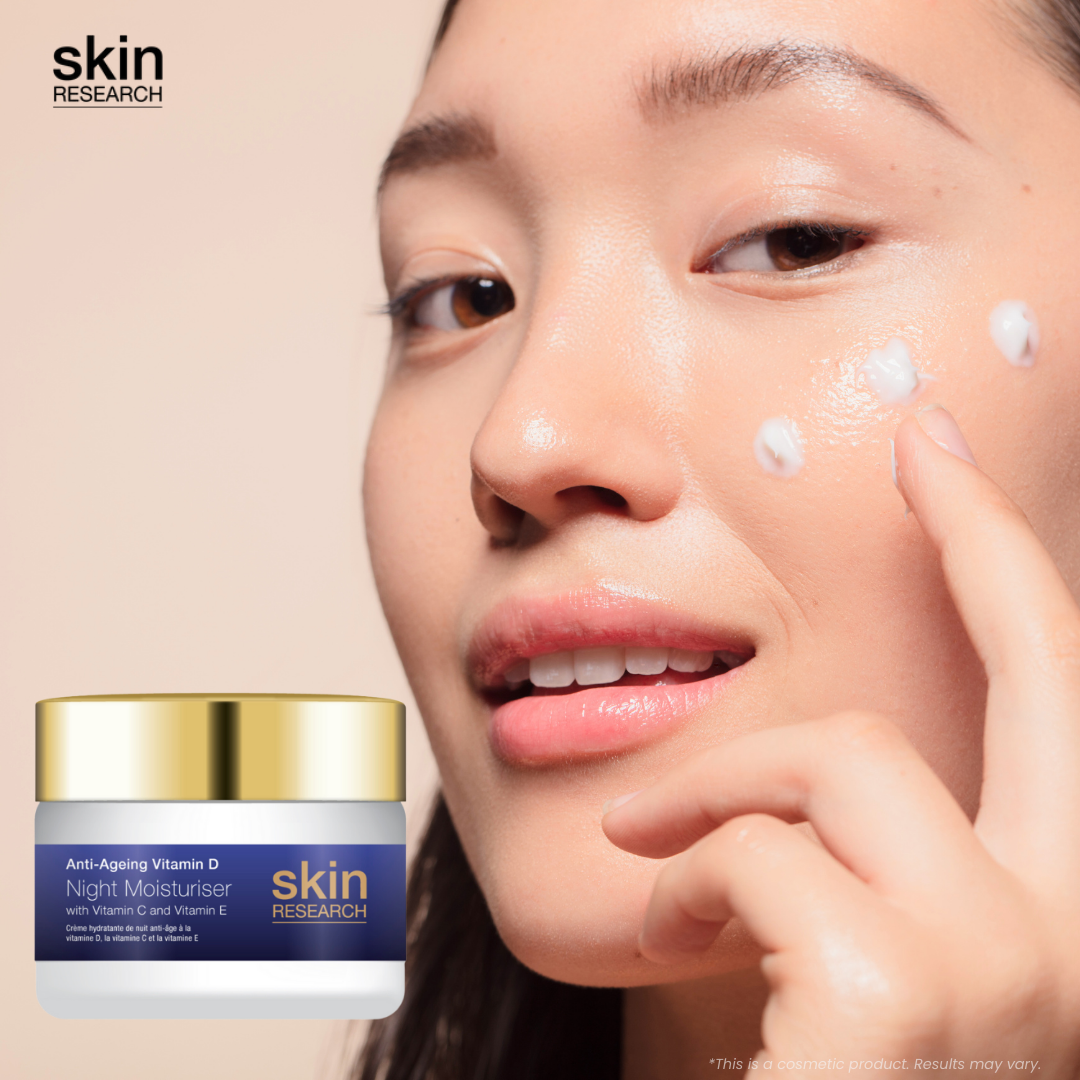 Skin Research Anti-Aging Vitamin D Hyaluronic Acid & Vitamin C Night Moisturizer 50ml