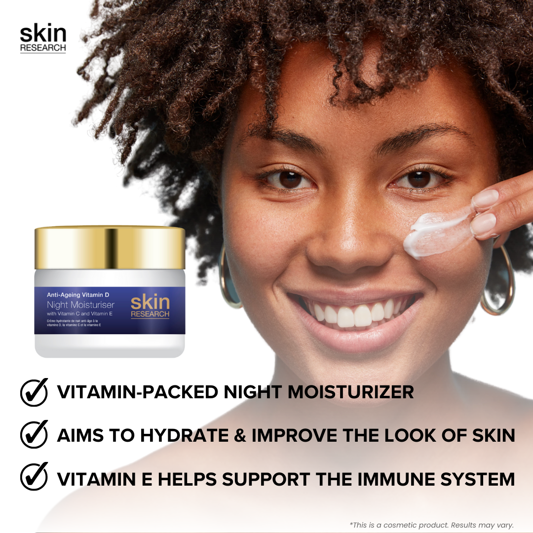 Skin Research Anti-Aging Vitamin D Hyaluronic Acid & Vitamin C Night Moisturizer 50ml