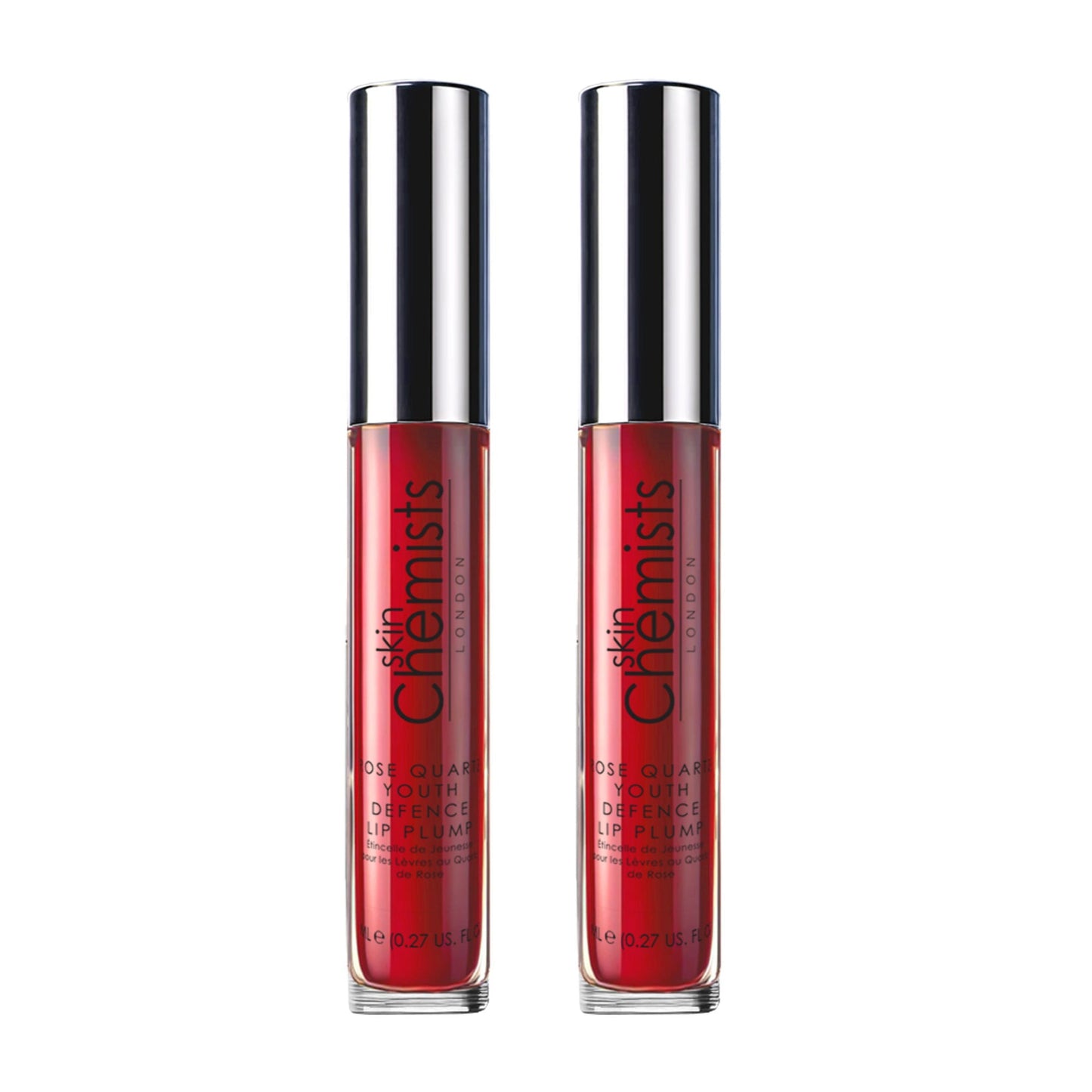 skinChemists Rose Quartz Youth Defence Lip Plump 8ml Twin Value Savings Pack