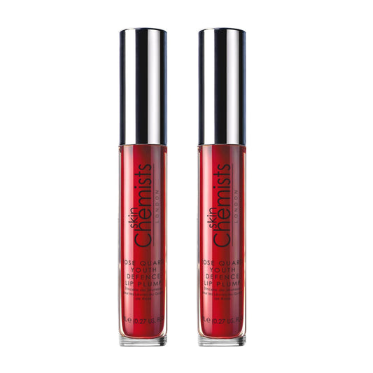 skinChemists Rose Quartz Youth Defence Lip Plump 8ml Twin Value Savings Pack