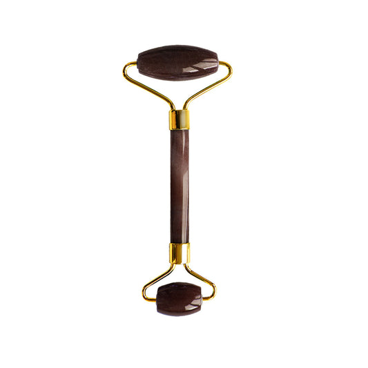 Dr Botanicals Tiger Eye Harmony & Balancing Facial Roller (Gold Metal Handle)