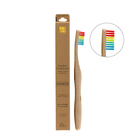 Dr Botanicals Bamboo Toothbrush Rainbow