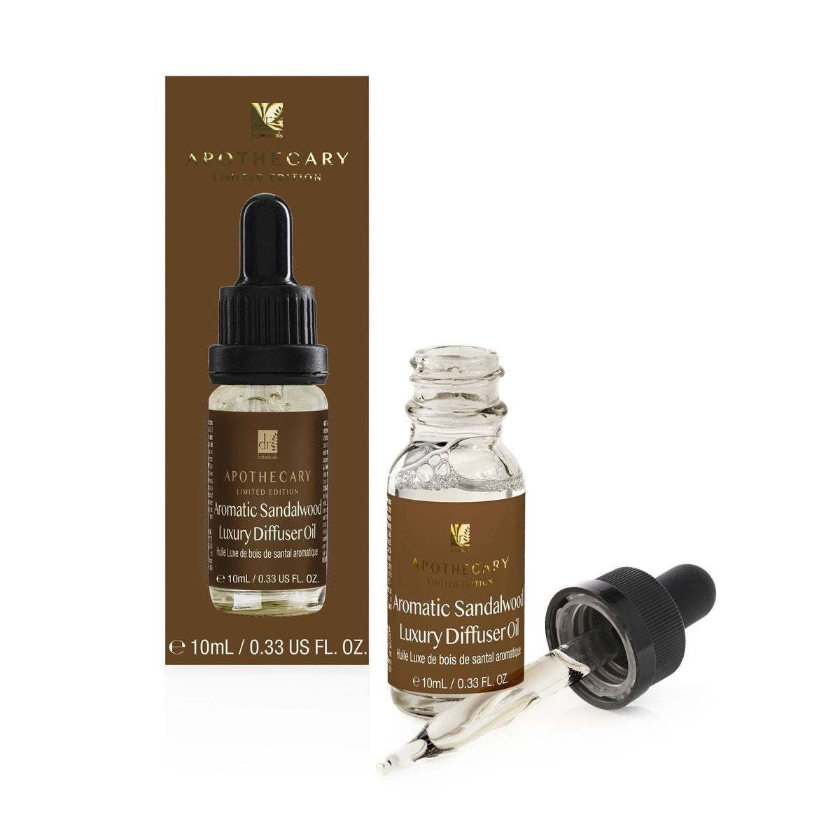 Dr Botanicals Deluxe Relaxation Sandalwood Diffuser Kit with Sandalwood & Bergamot Candle