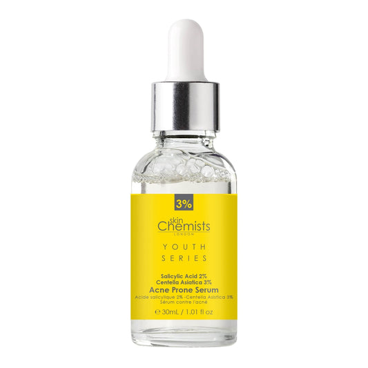 skinChemists Youth Series Acne Prone Serum Salicylic Acid 2%, Centella Asiatica 3% 30ml