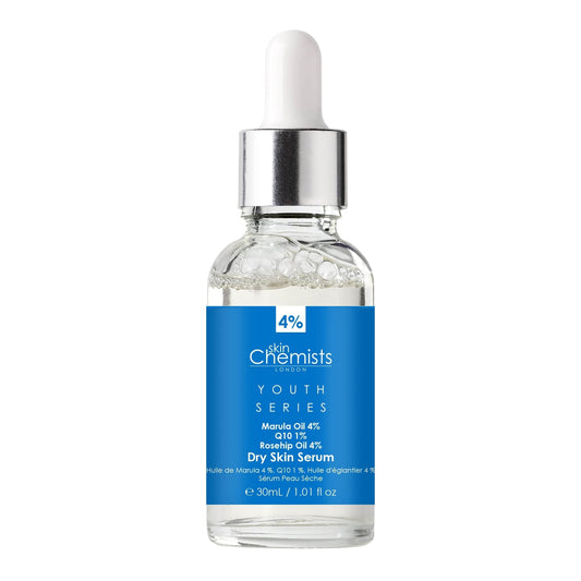 skinChemists Youth Series Dry Skin Serum Marula Oil 4%, Q10 1%, Rosehip Oil 4% 30ml