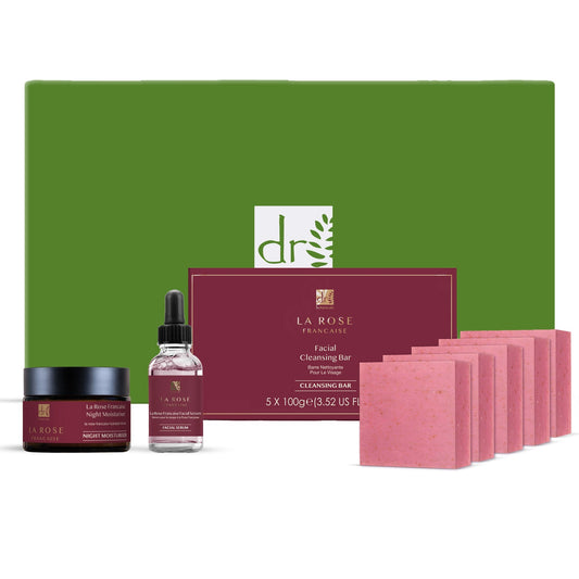 Dr Botanicals Anti-Ageing La Rose Française Evening Skincare Women's Deluxe Gift Set