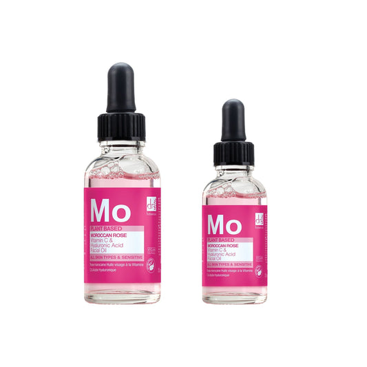 Dr Botanicals Anti-Ageing Moroccan Rose Facial Oil with Hyaluronic Acid & Vitamin C 15ml & 30ml