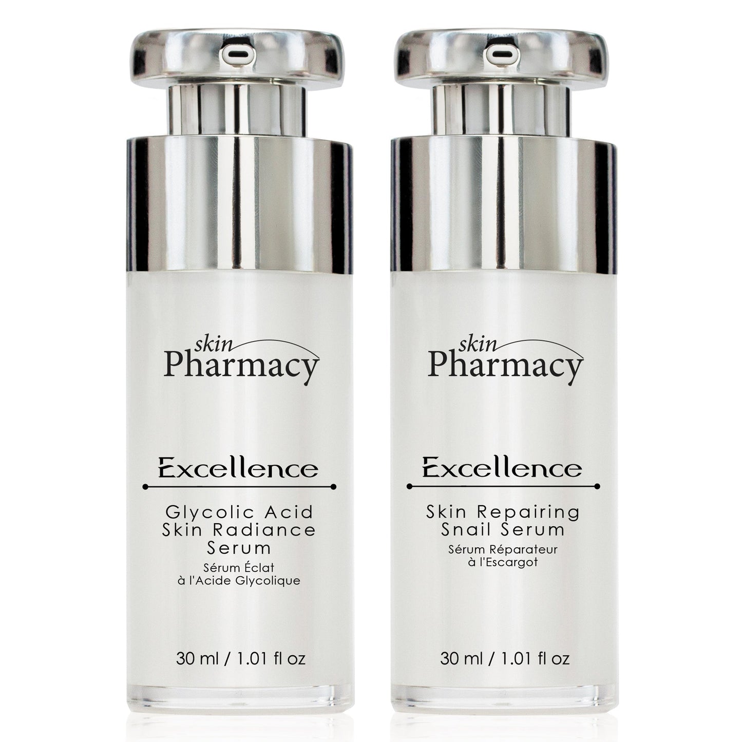 skinPharmacy Anti-Ageing Excellence Glycolic Acid Serum & Skin Repairing Snail Serum Set