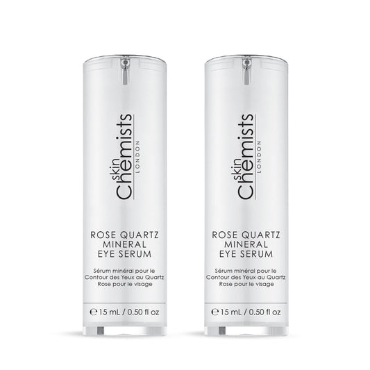 skinChemists Rose Quartz Mineral Eye Serum 15ml Twin Value Savings Pack