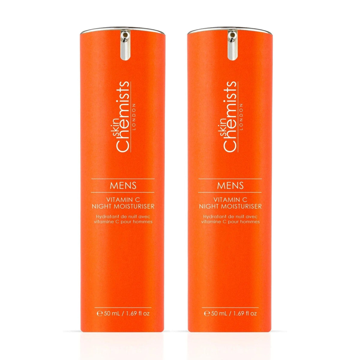 skinChemists Men's Vitamin C Night Moisturiser 50ml Twin Value Savings Pack