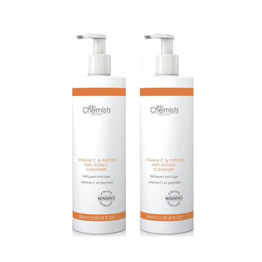 skinChemists Vitamin C & Peptide Cleanser 200ml Twin Value Savings Pack