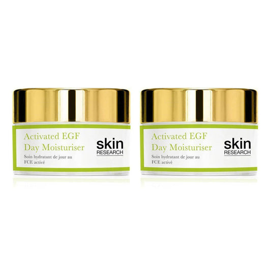 Skin Research Activated EGF Day Moisturiser 50ml Twin Value Savings Pack