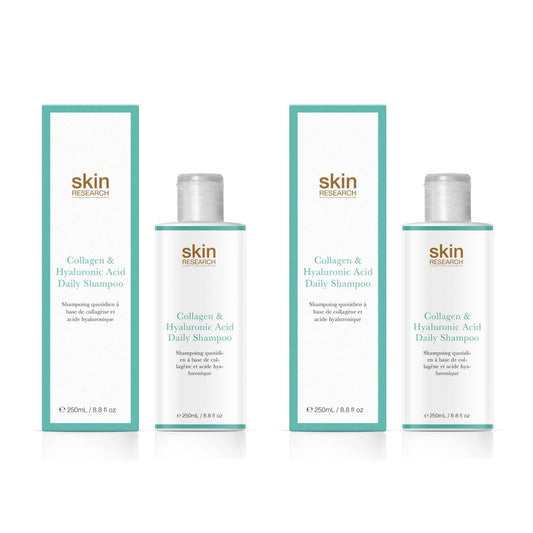 Skin Research Collagen & Hyaluronic Acid Daily Shampoo 250ml Twin Value Savings Pack